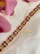 Precious Jadau Kundan Sheeshphool-White Pink-J516